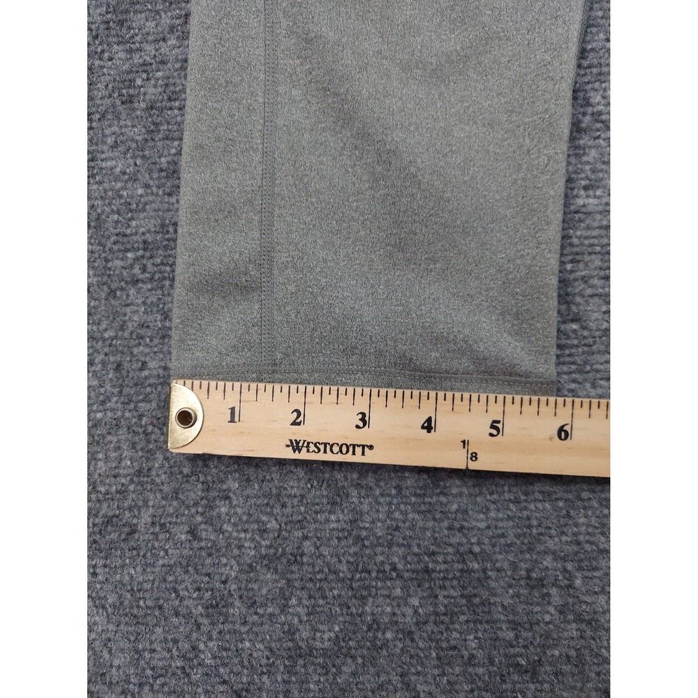 Nike Pro Cropped Leggings Womens Large Gray Running Gym Workout Swoosh - Picture 4 of 12